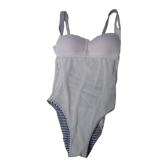 Bond‎ Eye Australia One Piece Swimsuit Womens 6 D/DD Blue White Stripe Ruched - Picture 5 of 10